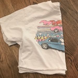 adorable white crop top from urban outfitters